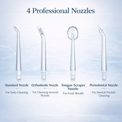 Cordless Water Flosser with 3 Pressure Modes for Travel & Home – Rechargeable Dental Irrigator for Braces, Gums & Deep Cleaning