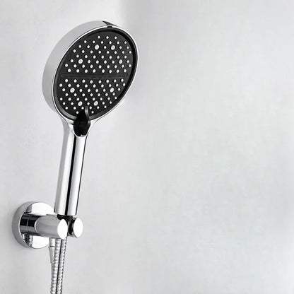 Handheld Shower Head with 7 Spray Settings, High Pressure Chrome Rainfall Showerhead for Bathroom, Adjustable Water Flow Wand for Low