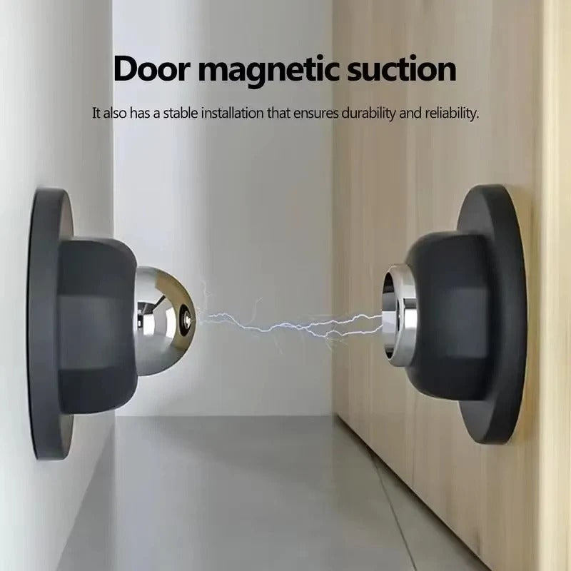 Support de porte robuste en métal avec fixation magnétique