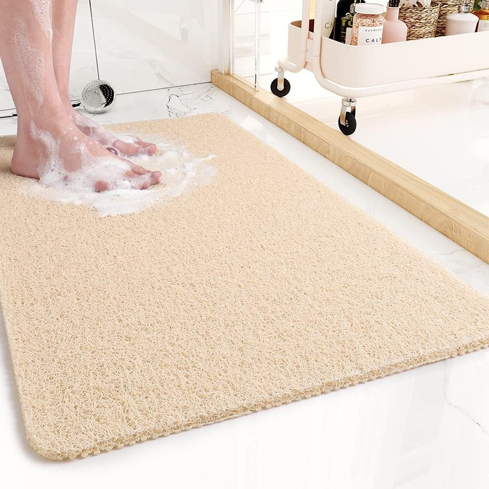 Tapis de douche antidérapant avec surface en caoutchouc souple