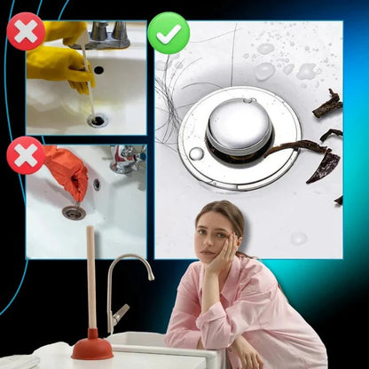 Bonde d'évier facile à installer avec joint souple et crépine