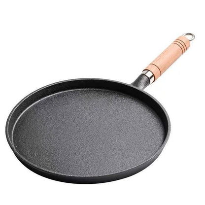 Poêle à crêpes durable en fonte pour cuisinières à gaz et électriques