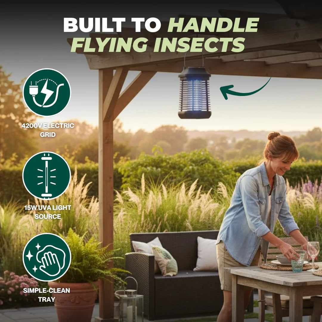 Destructeur d'insectes UV puissant pour la maison et le jardin