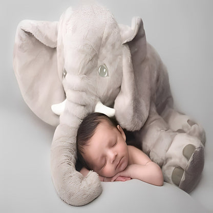 Oreiller de voyage doux en forme d'éléphant pour enfants