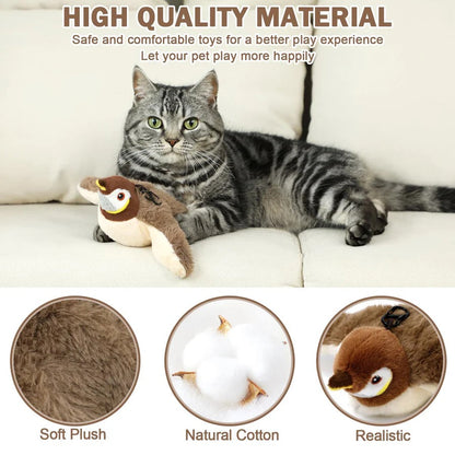 Jouet interactif amusant pour chat avec plumeau