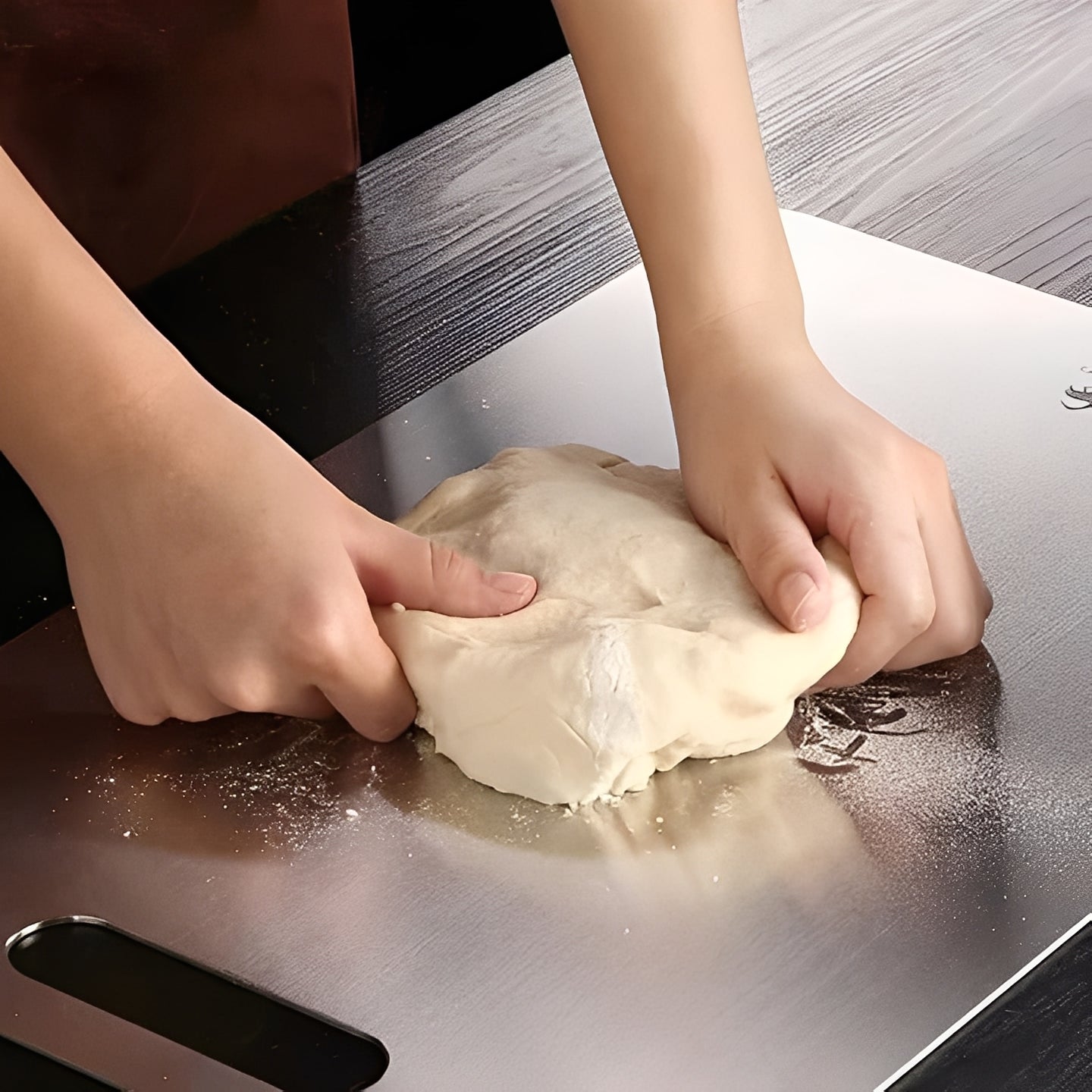 Planche à découper de cuisine durable en acier inoxydable
