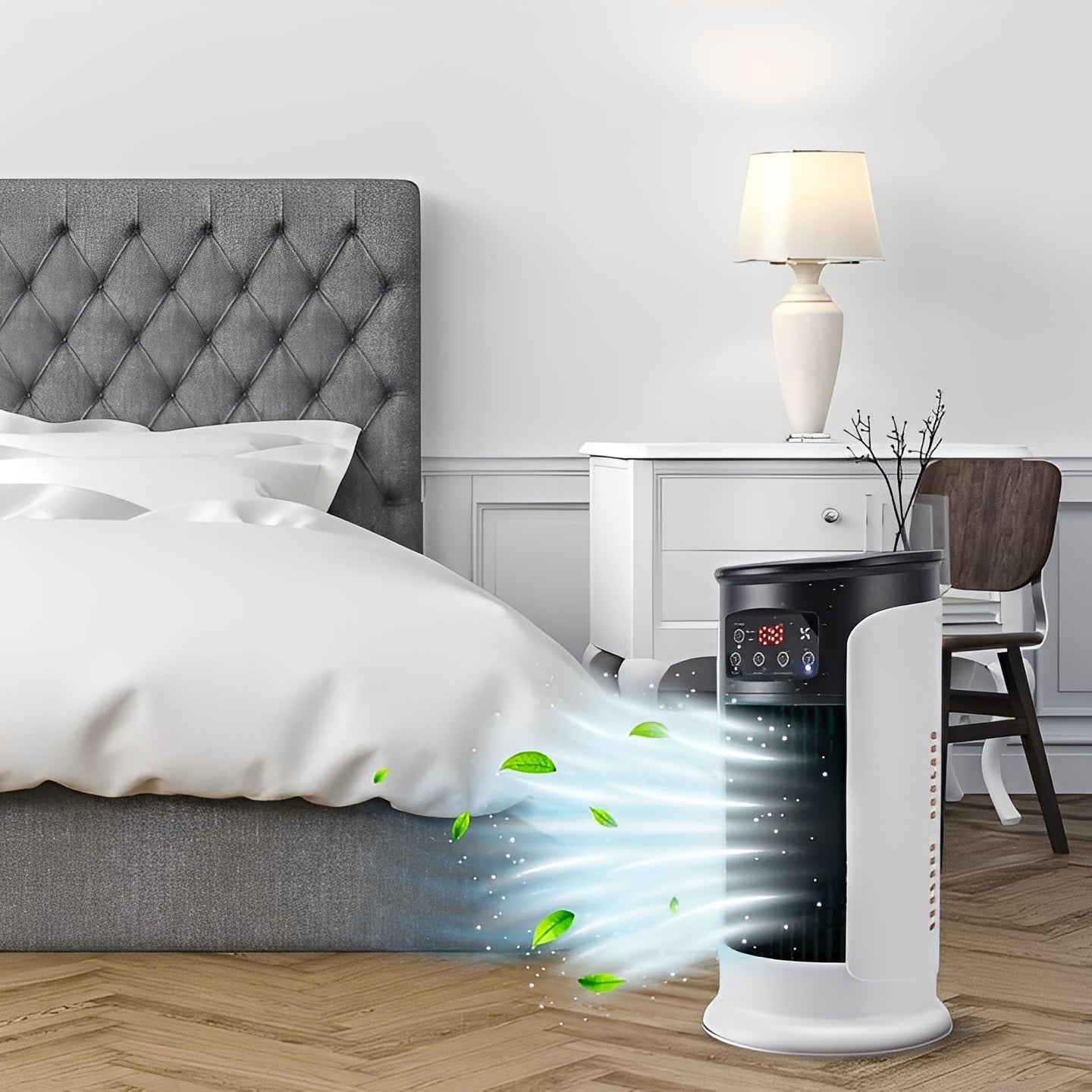 Compact Personal Swamp Cooler with Tank and Timer - Ortekor