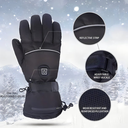 Gants chauffants isolés imperméables pour hommes et femmes