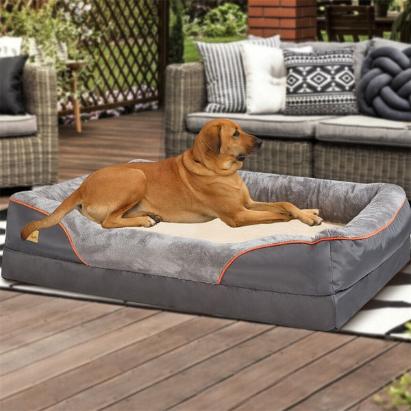 Grand panier orthopédique pour chien avec housse amovible