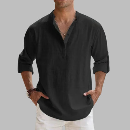 Chemise en lin respirante pour homme