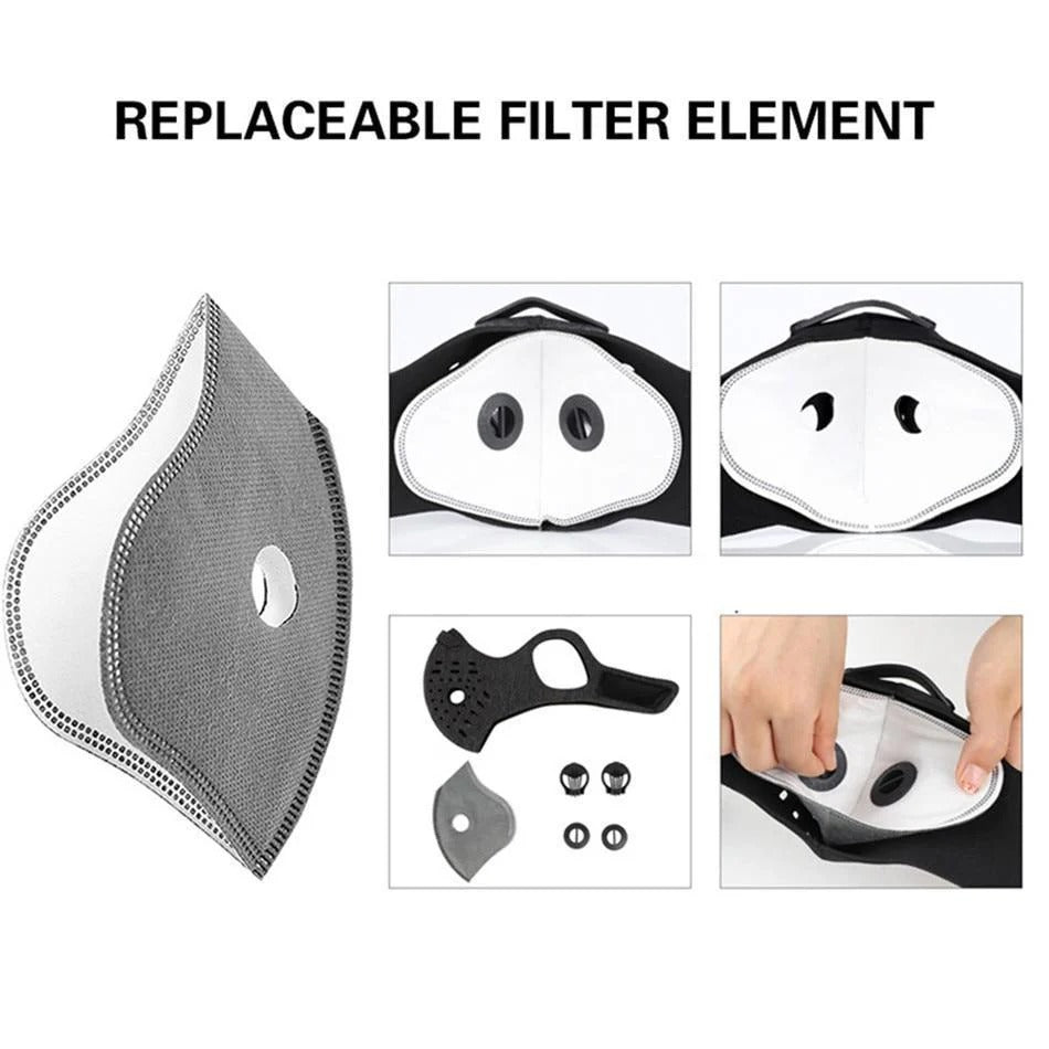 Masque purificateur d'air écologique avec filtre