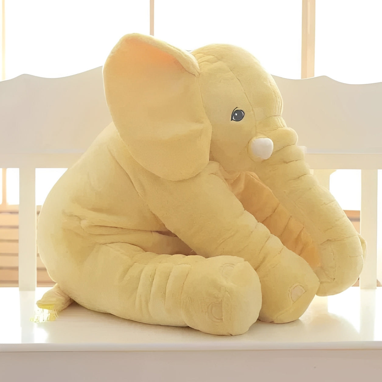 Oreiller de voyage doux en forme d'éléphant pour enfants