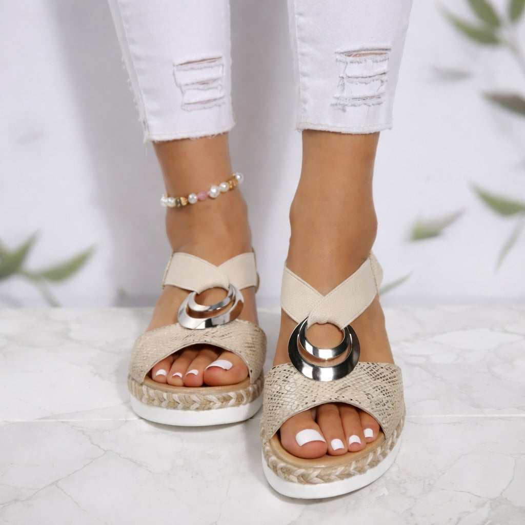 Sandales confortables pour femme avec soutien de la voûte plantaire et amorti