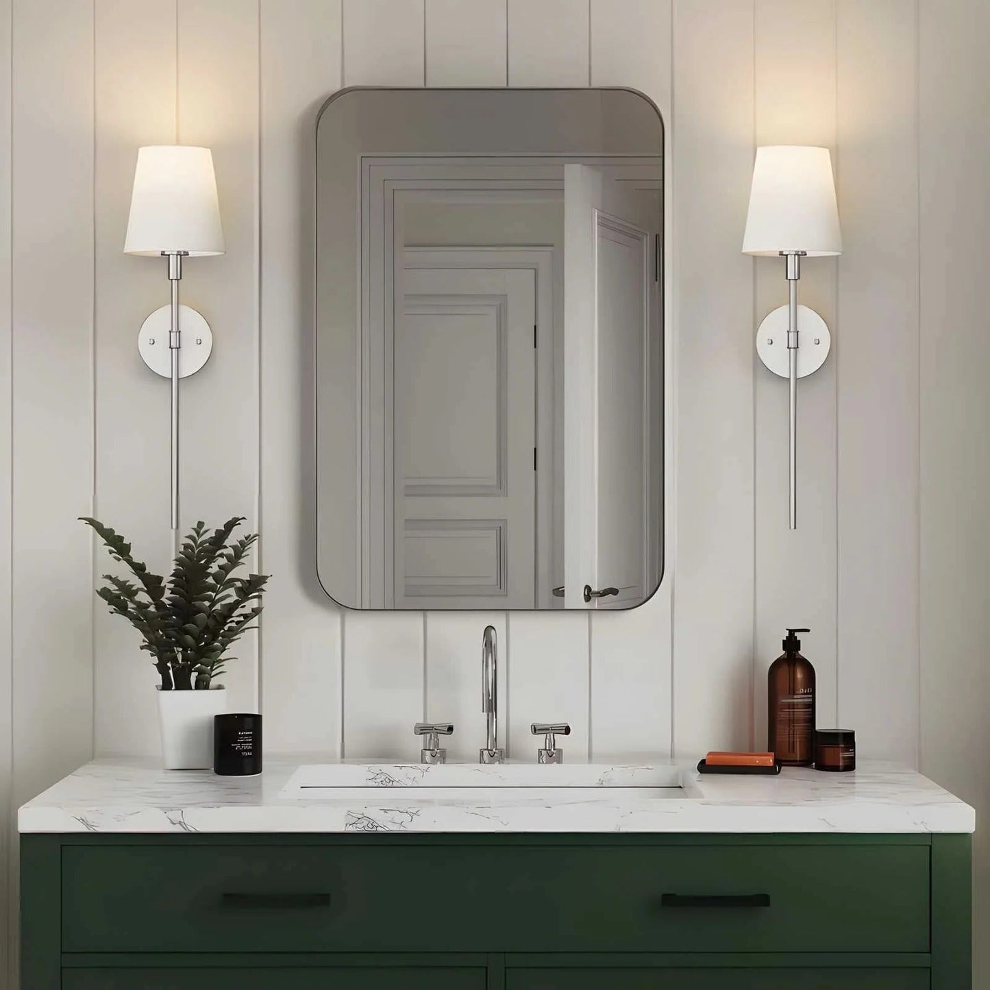 Lot de 2 appliques murales sans fil faciles à installer