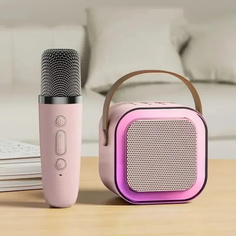 Système de karaoké portable avec Bluetooth et microphone