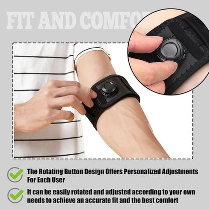 Bande de compression flexible pour coude avec sangle de serrage réglable