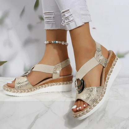 Sandales confortables pour femme avec soutien de la voûte plantaire et amorti