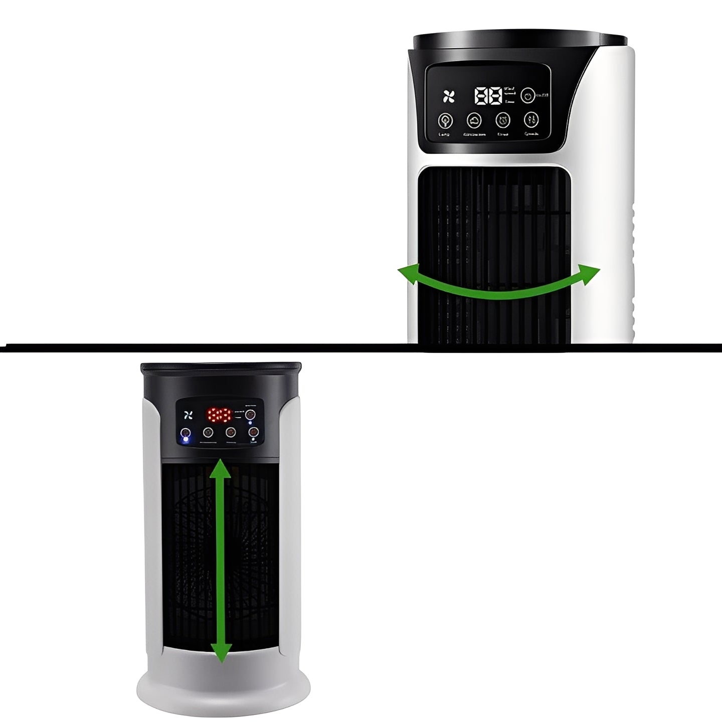 Refroidisseur personnel par évaporation compact avec réservoir et minuterie