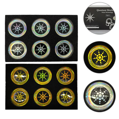Lot de 6 autocollants de protection anti-radiations pour téléphone, ordinateur portable et tablette