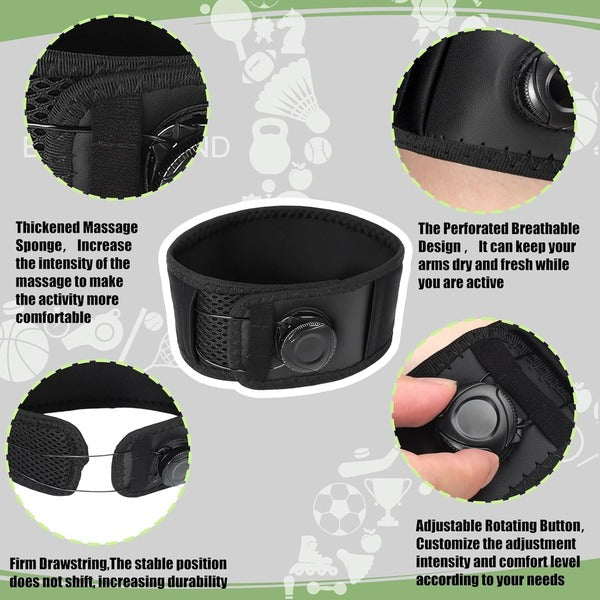 Bande de compression flexible pour coude avec sangle de serrage réglable