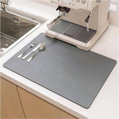 Tapis de séchage imperméable pour comptoir de cuisine