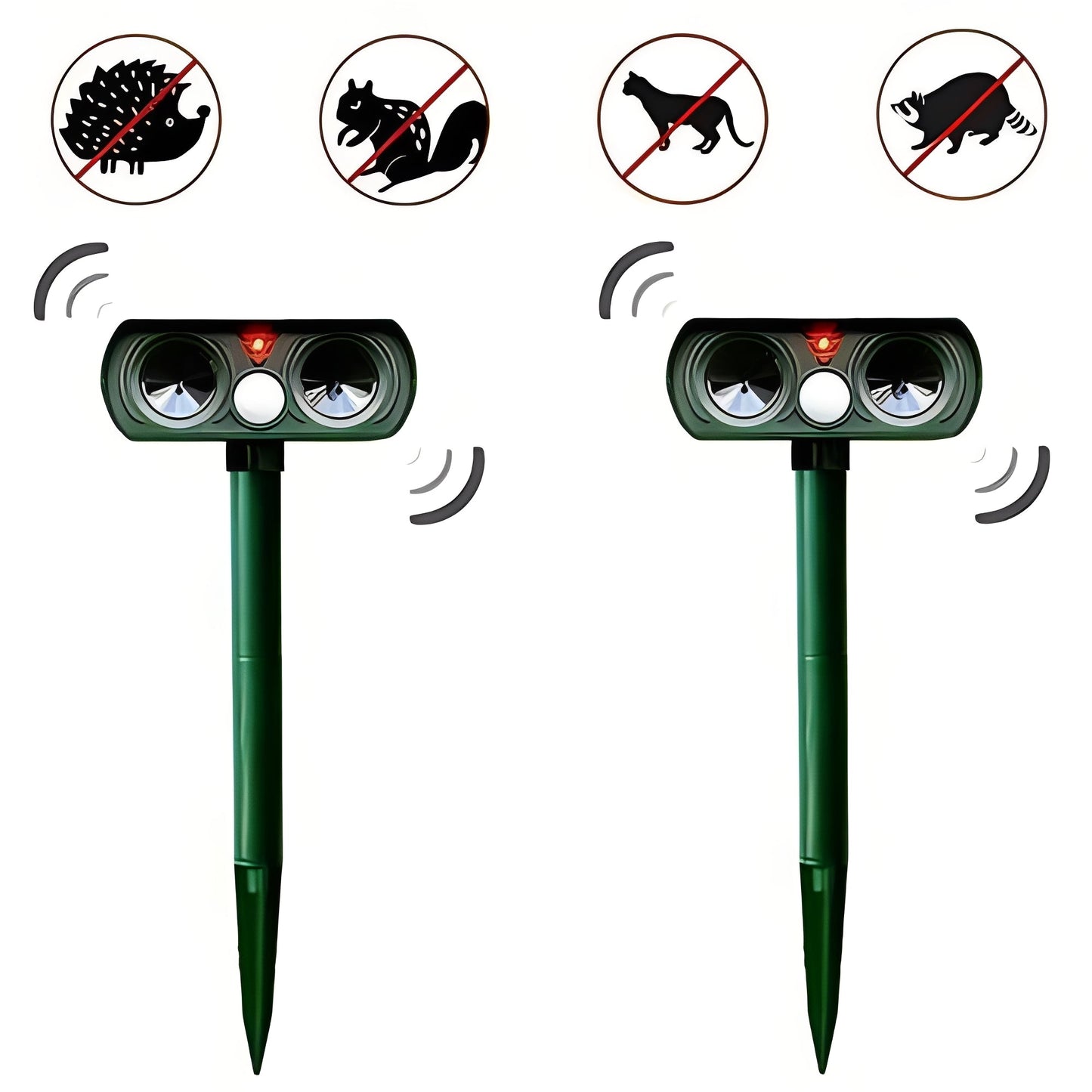 Répulsif antiparasitaire extérieur à détecteur de mouvement et à énergie solaire