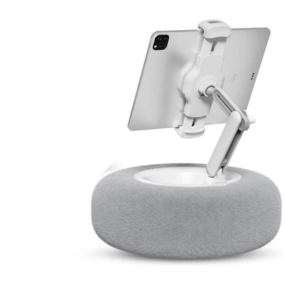 Support souple pour téléphone avec plateau à collation détachable