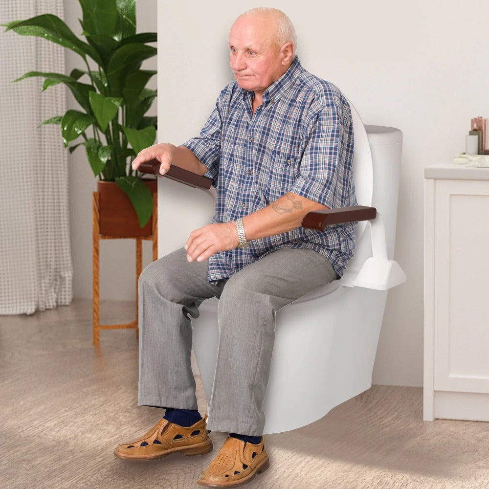 Barre d'appui de salle de bain robuste avec poignées de soutien