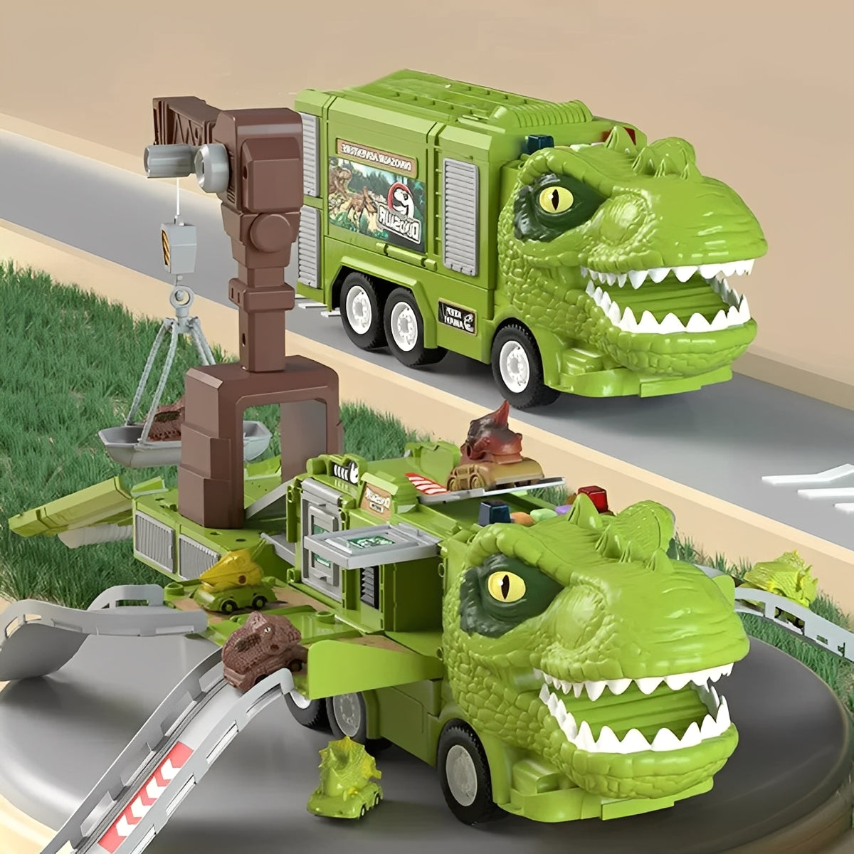 Jouet véhicule 2-en-1 Dinosaure pour enfants amusants