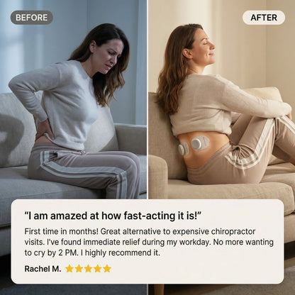 16-Level Wireless Muscle Stimulator & TENS Device for Back and Neck Relief
