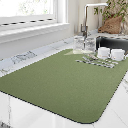Tapis de séchage imperméable pour comptoir de cuisine