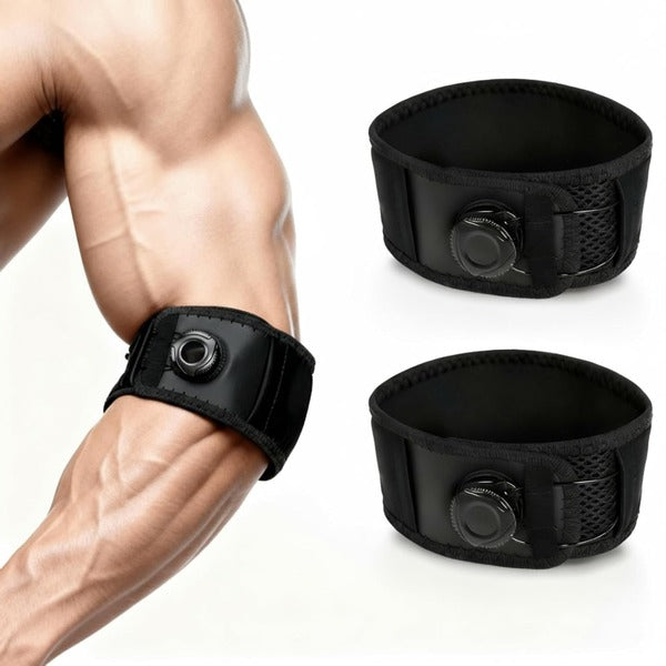 Bande de compression flexible pour coude avec sangle de serrage réglable