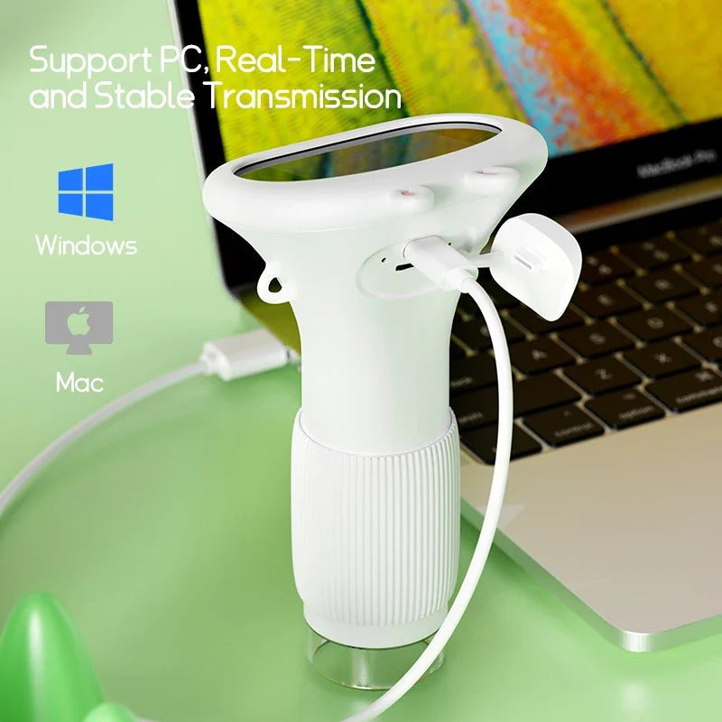 Microscope de poche amusant pour enfants Kit scientifique grossissement 1000X