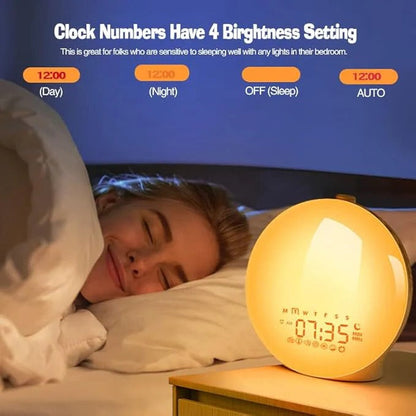 Réveil lumineux avec sons apaisants