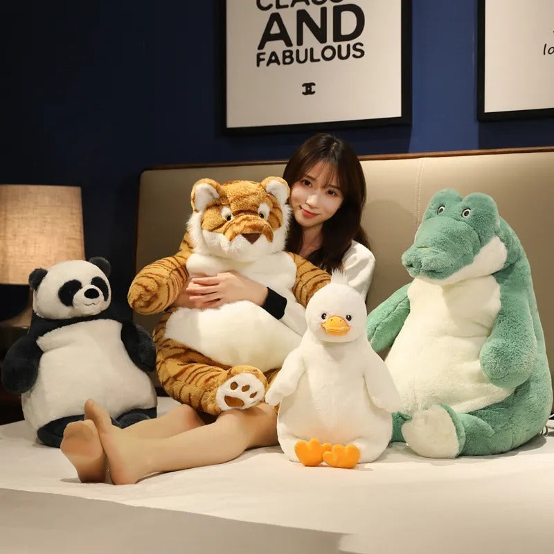 Cadeau Peluches Panda et Crocodile Mignons