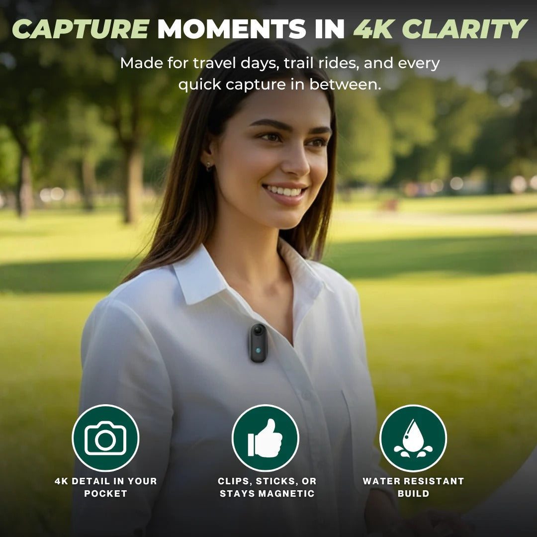 Petite caméra d'action 4K étanche avec 128 Go de stockage