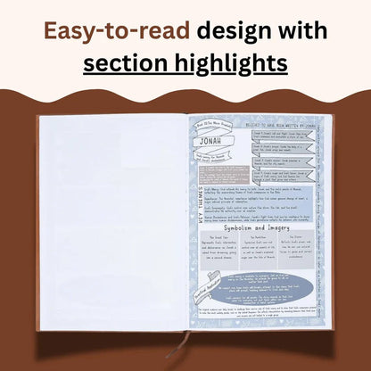 Guide quotidien d'étude biblique chrétienne avec pages de journal d'Écritures