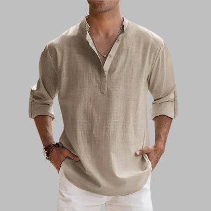 Chemise en lin respirante pour homme