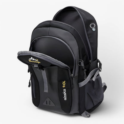 Prêt pour l'aventure | Sac à dos de voyage imperméable | Confort ergonomique pour la randonnée et l'usage quotidien