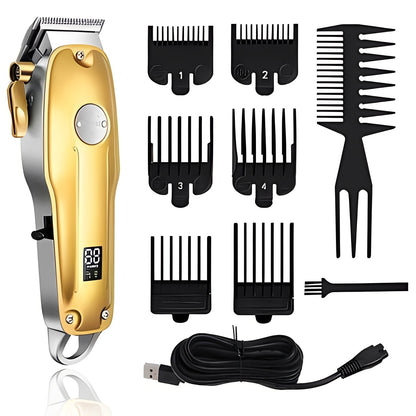 Kit de tondeuse à cheveux sans fil avec tondeuse et rasoir réglables