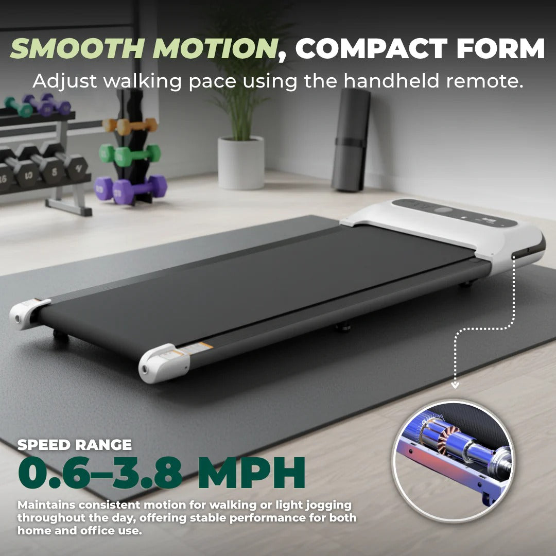 Tapis de course compact sous bureau avec écran LED
