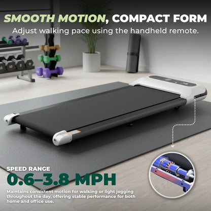 Tapis de course compact sous bureau avec écran LED