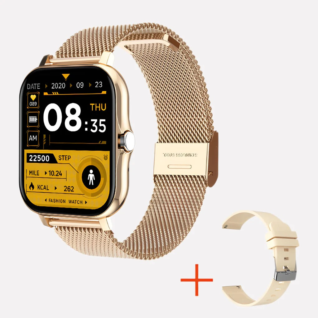 Waterproof Fitness Tracker Watch with SOS Alert - Ortekor