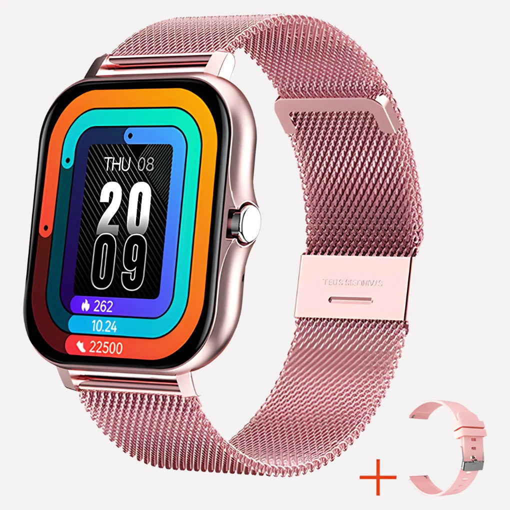 Montre connectée de sport étanche avec alerte SOS
