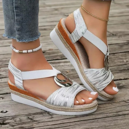 Sandales confortables pour femme avec soutien de la voûte plantaire et amorti