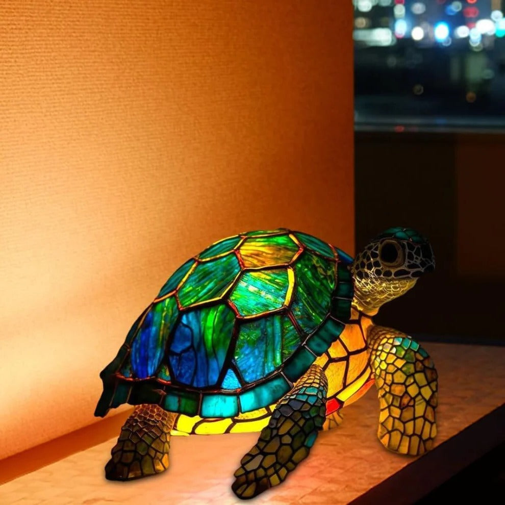 Lampe de Bureau Tortue Douillette à Lumière Chaude et Douce