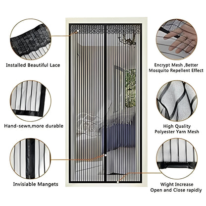Moustiquaire magnétique facile à installer
