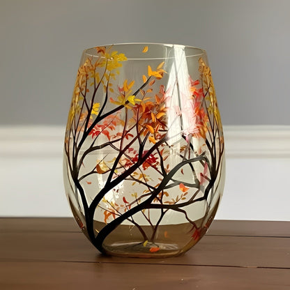 Verre à vin Arbre Saisonnier Coloré 35cl