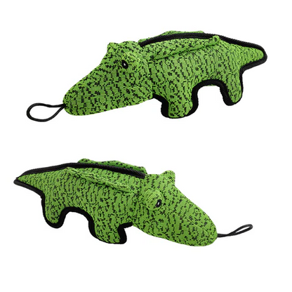Squeaky Plush Dog Toy for Aggressive Chewers – Reinforced Stitching Bear & Crocodile Shapes for Large Dogs – Machine Washable Pet Chew Toy