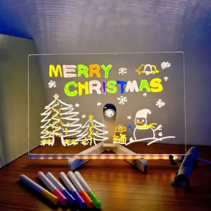 Tableau d'écriture LED réutilisable avec écran alimenté par USB